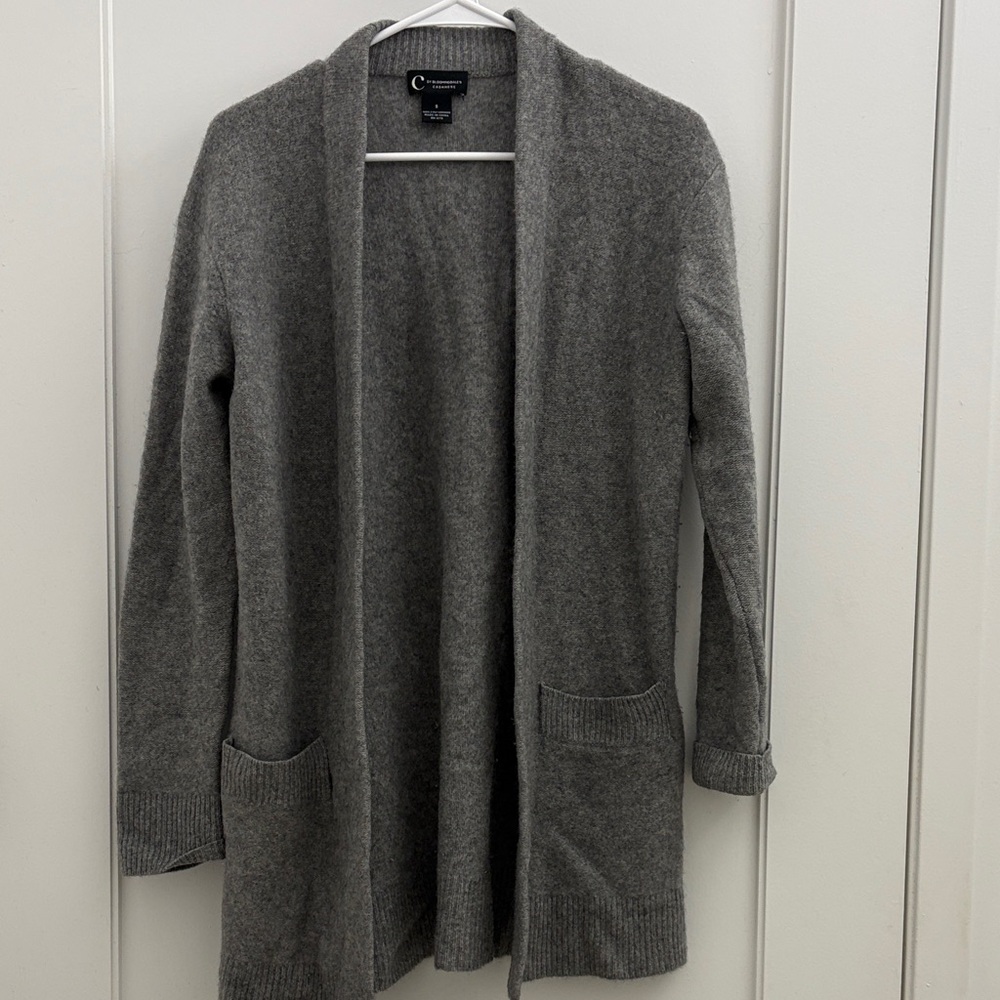 Cozy Heather Gray Open Cardigan